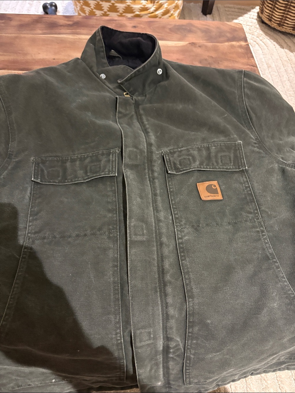Carhartt Men’s Grey insulated Canvas Field Jacket